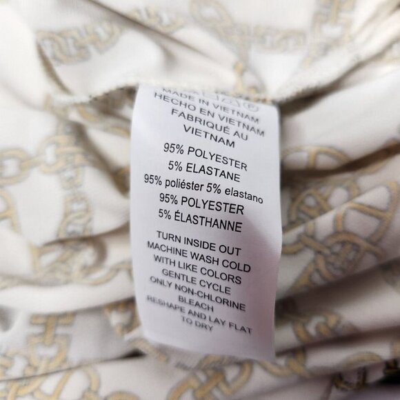 Michael Michael Kors Women's Size Medium Chain Blouse Zipper Front - Picture 2 of 6